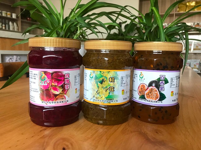 玫瑰花花茶、桂花花茶、百香果花茶
